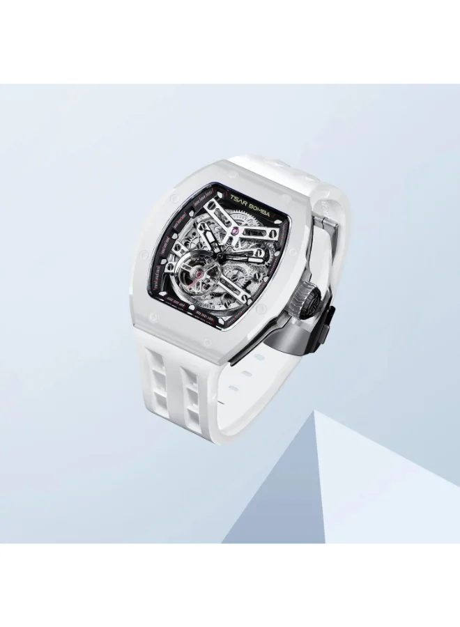 TSAR BOMBA  Men's Rubber Automatic Watch TB8218SETC-01KBU/WH - 44.5x50.4 mm for Men | Best Price UAE